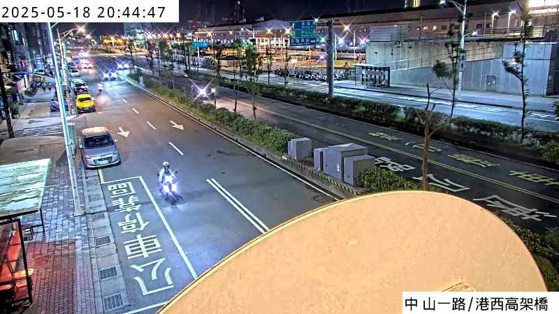 基隆市道路  中山一路 港西高架 距離0.7公里 氣溫25.8度