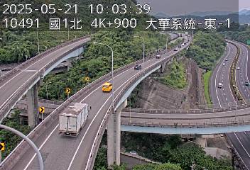 國道1號 北上 4K+900 大華系統交流道到八堵交流道 距離0.3公里 氣溫26.5度