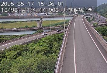 國道1號 北上 4K+900 大華系統交流道到八堵交流道 距離1.7公里 氣溫30.9度