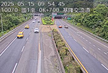 國道1號 南下 0K+700 基隆端到基隆交流道 距離1.5公里 氣溫25.1度