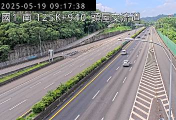 國道1號 南下 125K+940 頭份交流道到頭屋交流道 距離3.1公里 氣溫24.6度