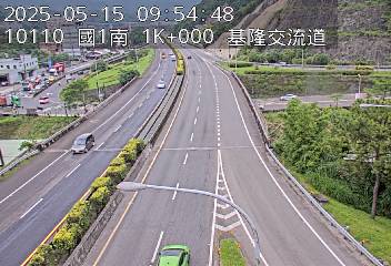 國道1號 南下 1K+000 基隆端到基隆交流道 距離1.2公里 氣溫25.1度