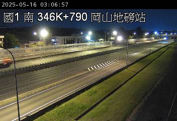 國道1號 南下 346K+790 高科交流道到岡山交流道 距離2.1公里 氣溫29.8度