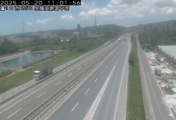 國道10號 東向 25K+000 嶺口交流道到里港交流道 距離1.6公里 氣溫30.4度