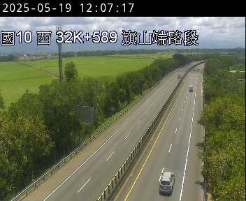 國道10號 西向 32K+589 旗山端到里港交流道 距離2.0公里 氣溫33.3度