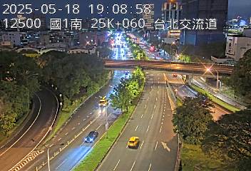 國道1號汐止五股高架道路 南下 25K+060 下塔悠交流道到環北交流道 距離1.4公里 氣溫30.4度