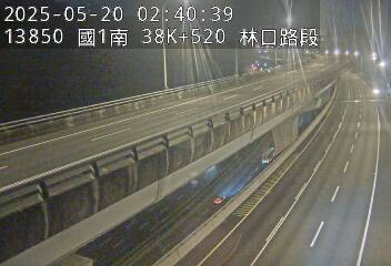 國道1號五股楊梅高架道路 南下 38K+520 泰山轉接道交流道到機場系統交流道 距離0.8公里 氣溫26.8度