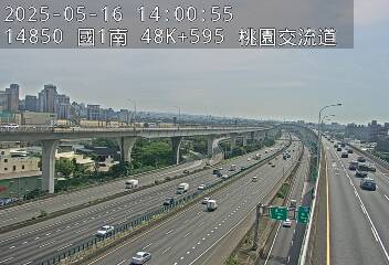 國道1號五股楊梅高架道路 南下 48K+595 泰山轉接道交流道到機場系統交流道 距離1.1公里 氣溫27.6度