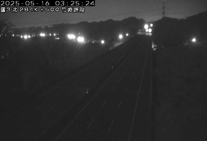 國道3號 北上 284K+518 竹崎交流道到梅山交流道 距離5.5公里 氣溫24.4度
