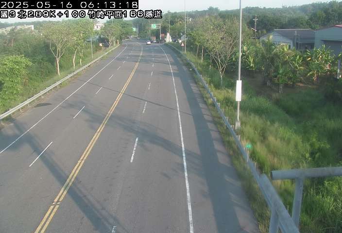 國道3號 北上 289K+000 竹崎交流道到梅山交流道 距離6.0公里 氣溫24.4度