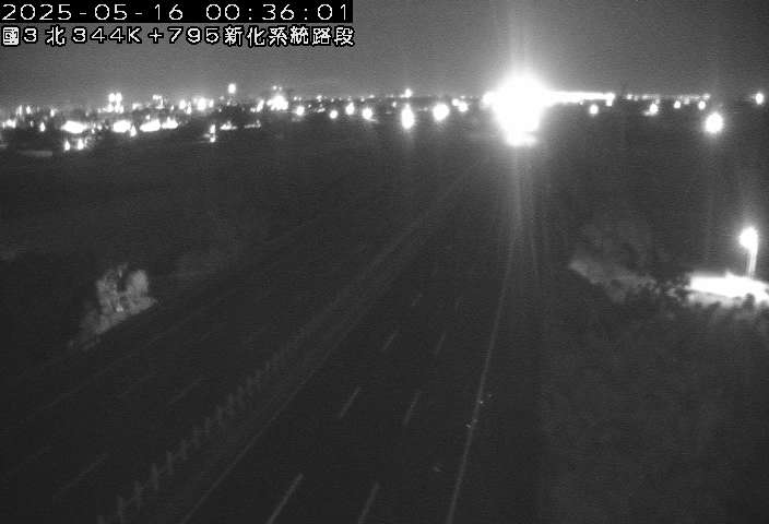 國道3號 北上 344K+786 新化系統交流道到善化交流道 距離5.4公里 氣溫28.7度