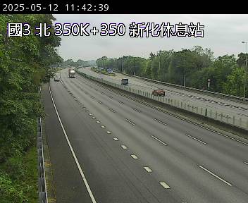 國道3號 北上 350K+350 關廟交流道到新化休息站 距離2.1公里 氣溫21.9度