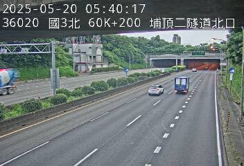 國道3號 北上 60K+200 大溪交流道到鶯歌系統交流道 距離0.2公里 氣溫26度