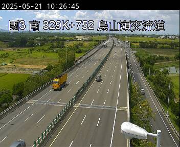 國道3號 南下 329K+752 烏山頭交流道到官田系統交流道 距離2.1公里 氣溫28.8度