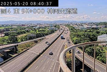 國道4號 東向 9K+000 中港系統交流道到神岡交流道 距離1.7公里 氣溫25.5度