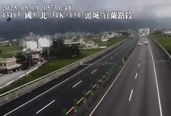 國道5號 北上 34K+650 宜蘭交流道到頭城交流道 距離1.1公里 氣溫27.3度