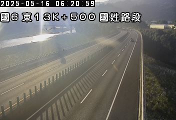 國道6號 東向 13K+500 東草屯交流道到國姓交流道 距離1.9公里 氣溫23.2度