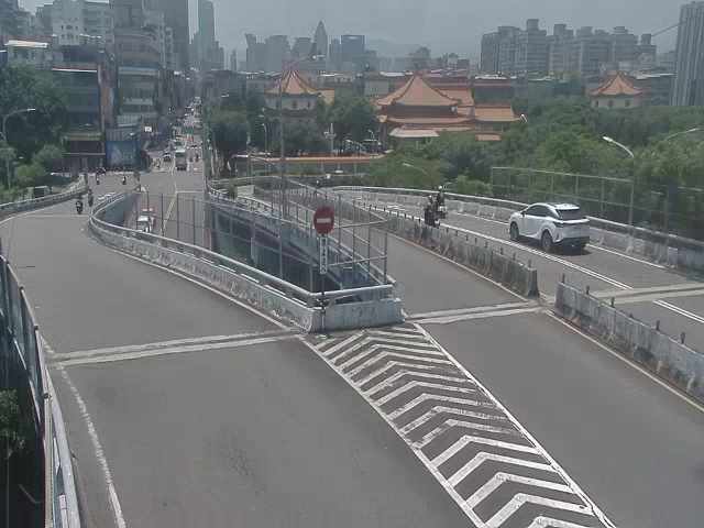 新北市道路  板橋區新海橋(堤防上方) 距離0.8公里 氣溫26.4度