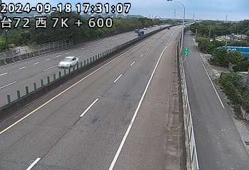 台72線 西向 7K+600 頭屋一交流道到造橋交流道 距離2.9公里 氣溫26.7度