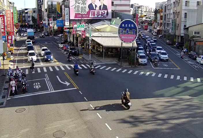 台南市道路  大同路一段與開山路與府連路口南桿(向南) 距離1.2公里 氣溫31度