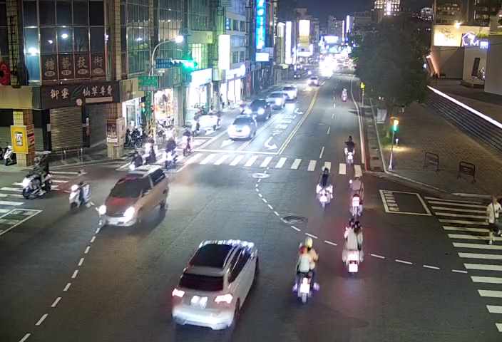 台南市道路  府前路一段與忠義路二段口東桿(向西) 距離1.1公里 氣溫31度