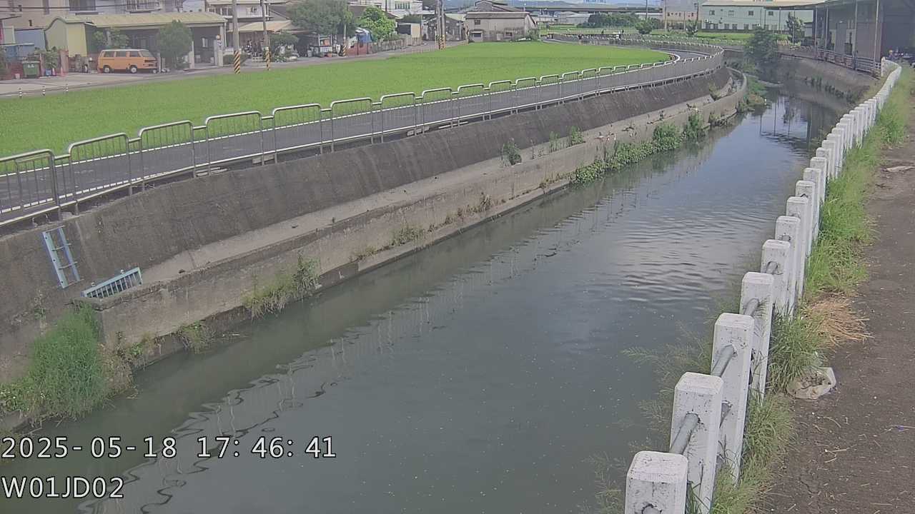台中市道路  後溪底排水中游 距離1.4公里 氣溫31.6度