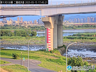水利署防災影像  淡水河 二重疏洪道 距離0.8公里 氣溫31.6度