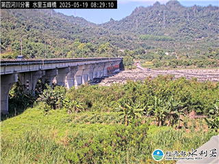 水利署防災影像  濁水溪 玉峰大橋 距離0.2公里 氣溫24.2度