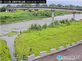 蘭陽溪 西門橋 氣溫24.6度