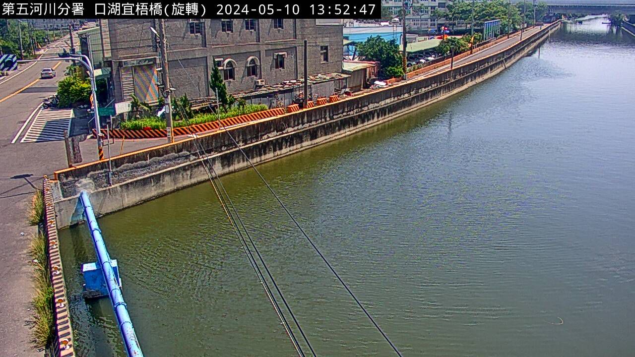 水利署水資源  防災中心 口湖鄉宜梧橋 距離0.4公里 氣溫28.4度