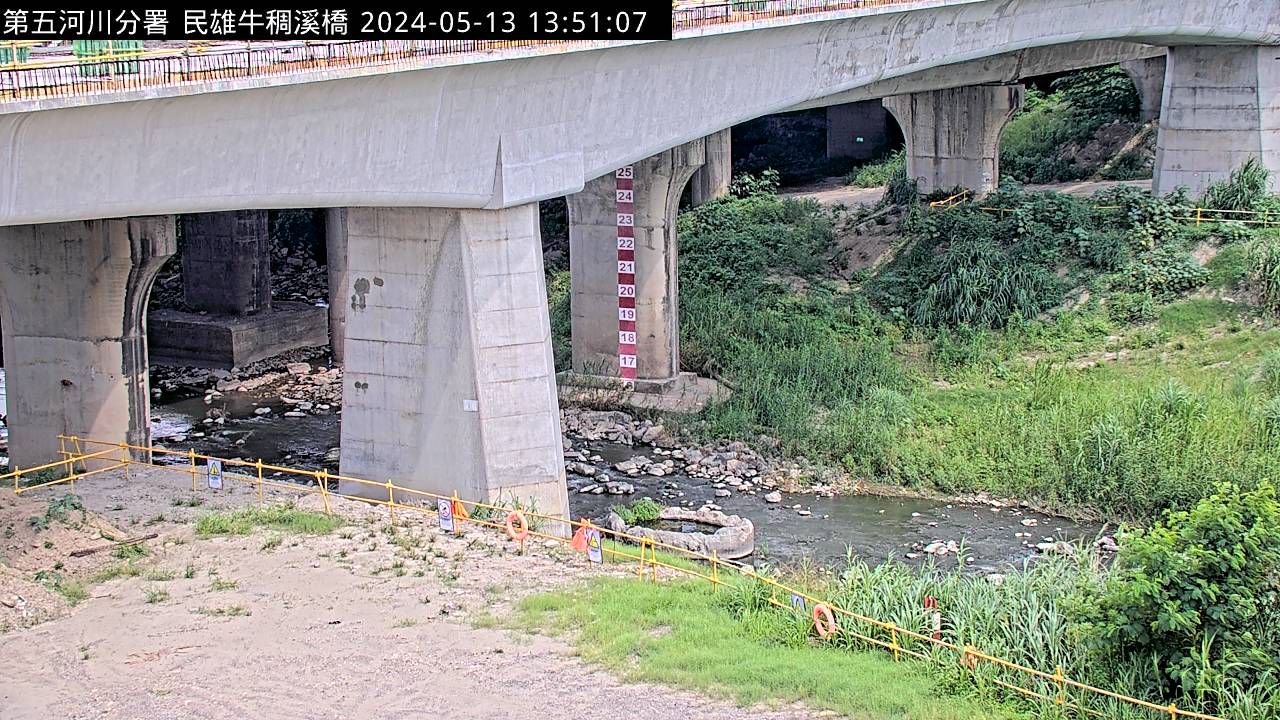 防災中心 牛稠溪橋(固定鏡頭) 氣溫28.7度