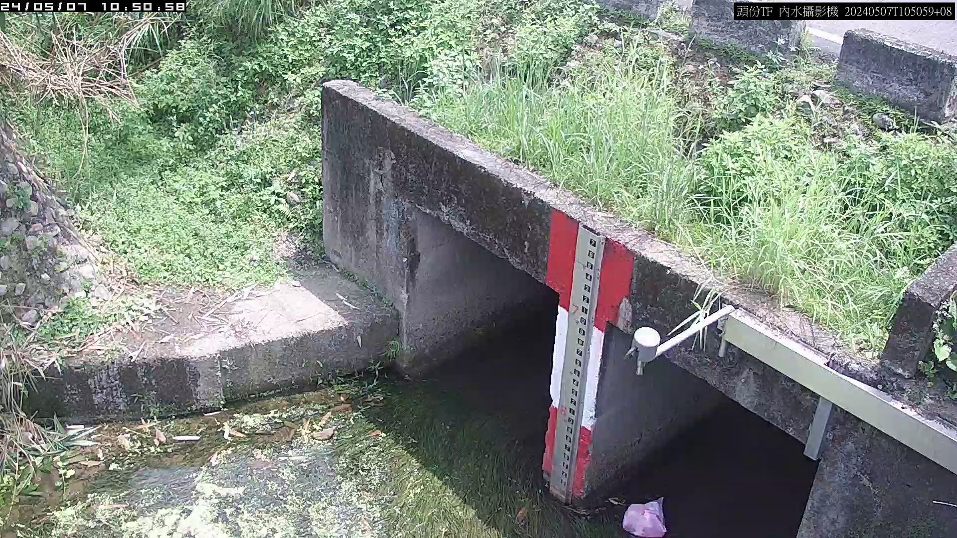 水利署水資源 一河局 頭份排水門內水位 雨量8毫米