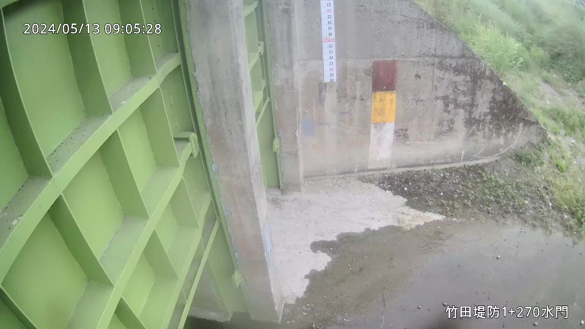 九河局 竹田堤防1+270水門 槍型攝影機 氣溫24.5度