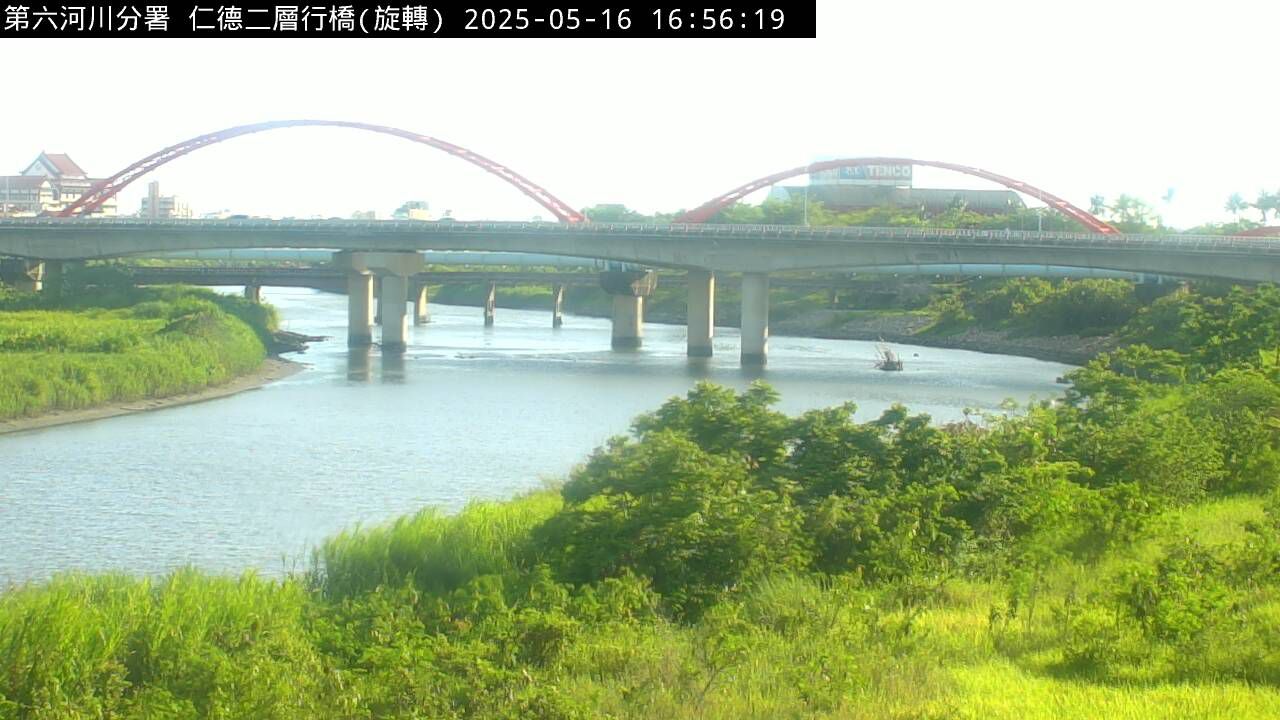 水利署水資源  防災中心 二層行橋(旋) 距離1.6公里 氣溫28.4度