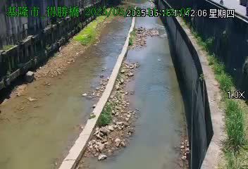 水利署水資源  基隆市政府水利科 大武崙溪 得勝橋 距離1.6公里 氣溫24.8度