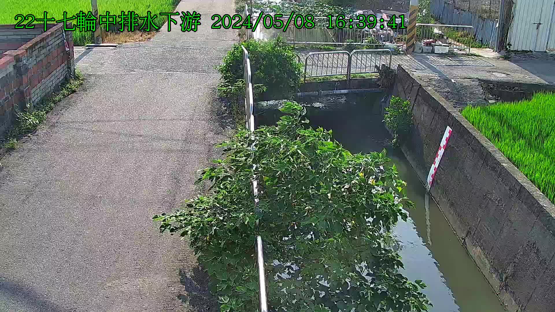 台中市政府水利局 十七輪中排水下游 氣溫22.6度